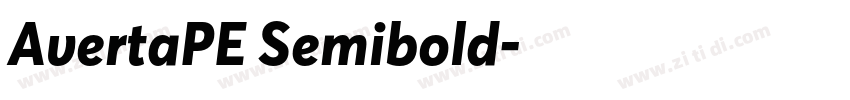 AvertaPE Semibold字体转换